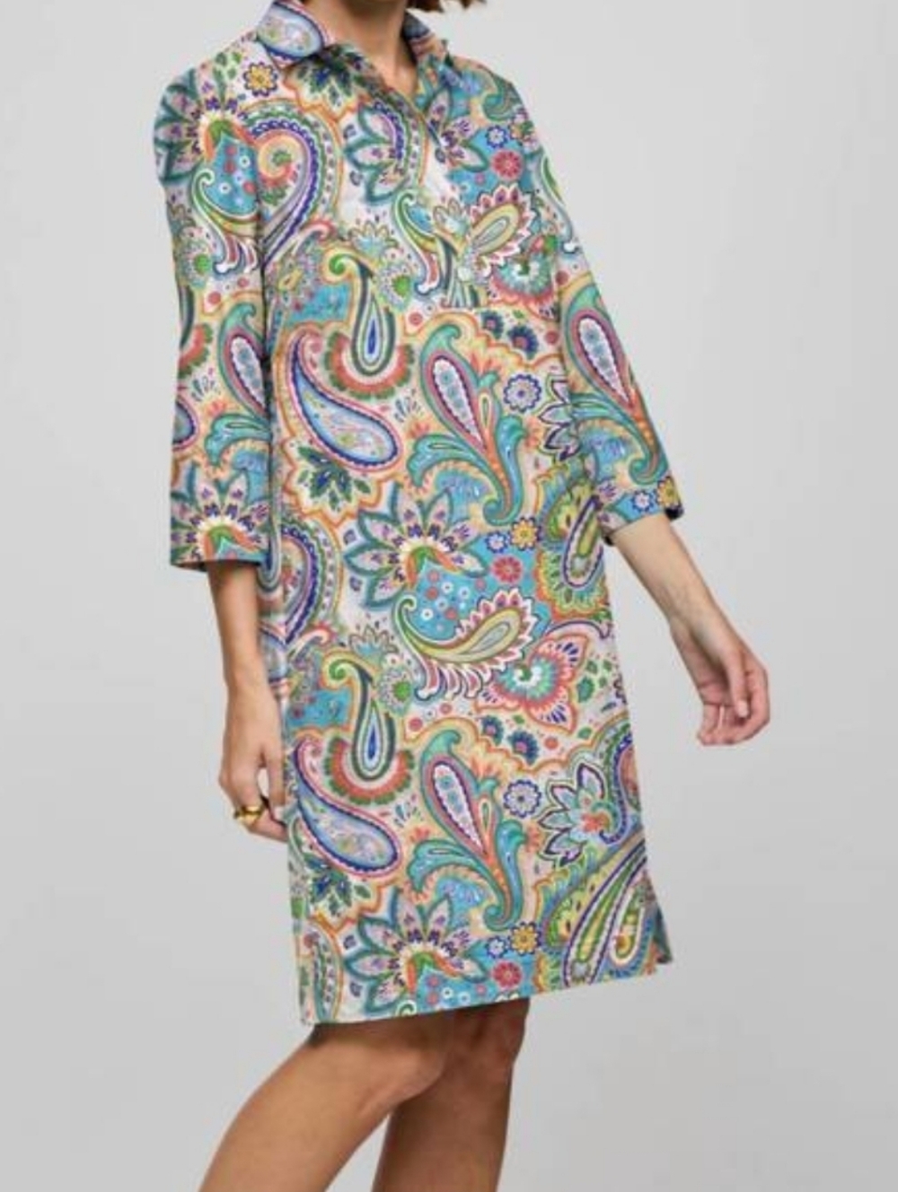 HINSON WU Charlotte Dress With 3/4 sleeve XS
